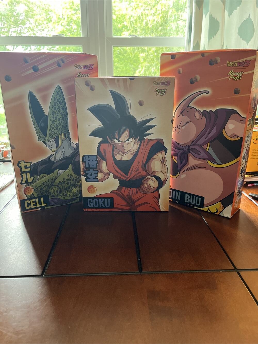 Dragon Ball Z Reese Puffs Cereal Limited Edition Box Majin Buu & Cell